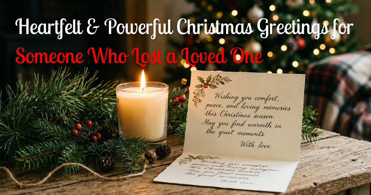 Heartfelt & Powerful Christmas Greetings for Someone Who Lost a Loved One