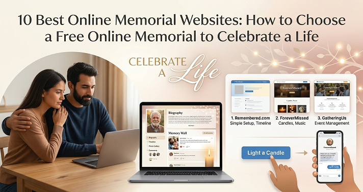 10 Best Online Memorial Websites: How to Choose a Free Online Memorial to Celebrate a Life