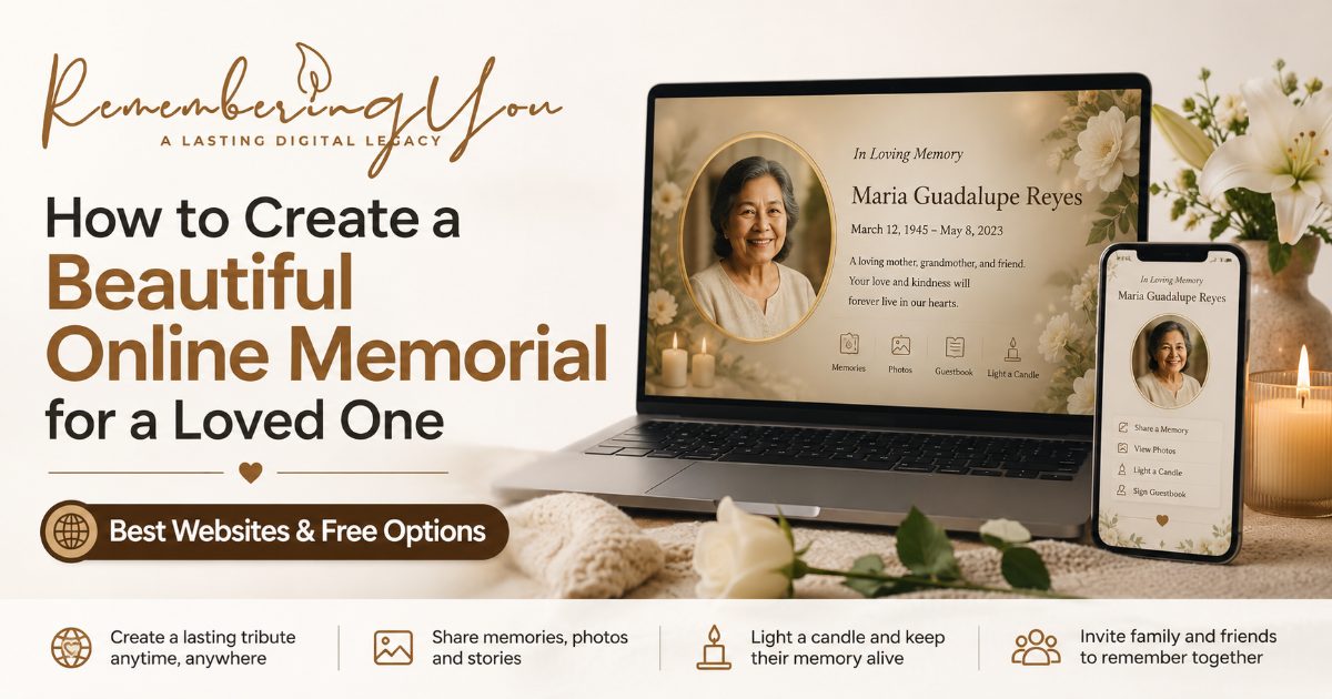 How to Create a Beautiful Online Memorial for a Loved One (Best Websites & Free Options)