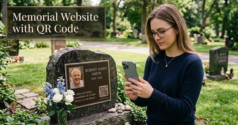 Memorial Website with QR Code