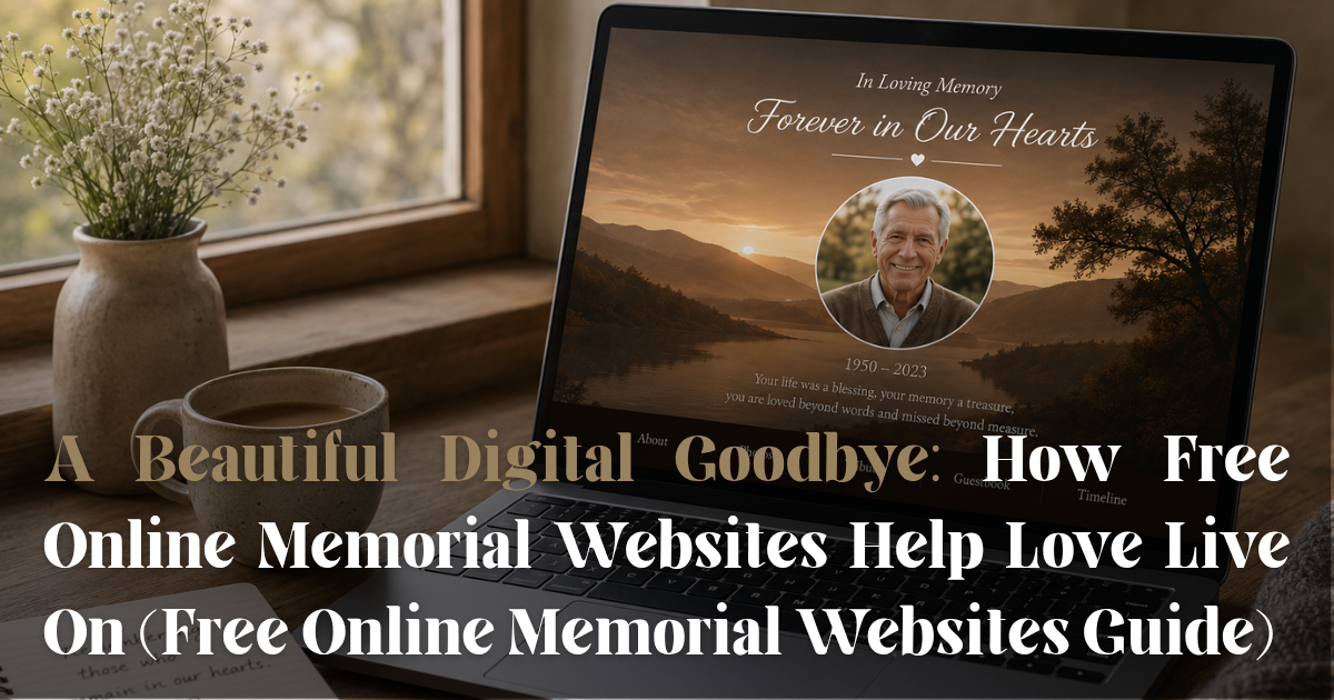 A Beautiful Digital Goodbye: How Free Online Memorial Websites Help Love Live On (Free Online Memorial Websites Guide)